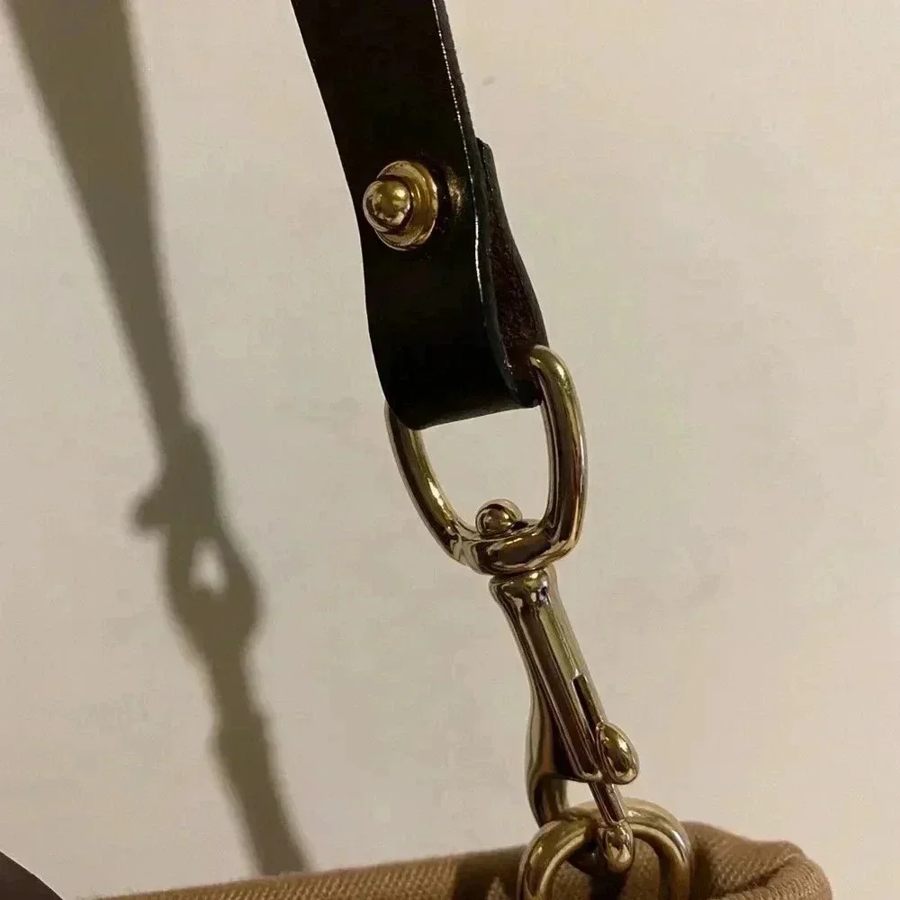 Dooney & Bourke beige brown canvas leather bag